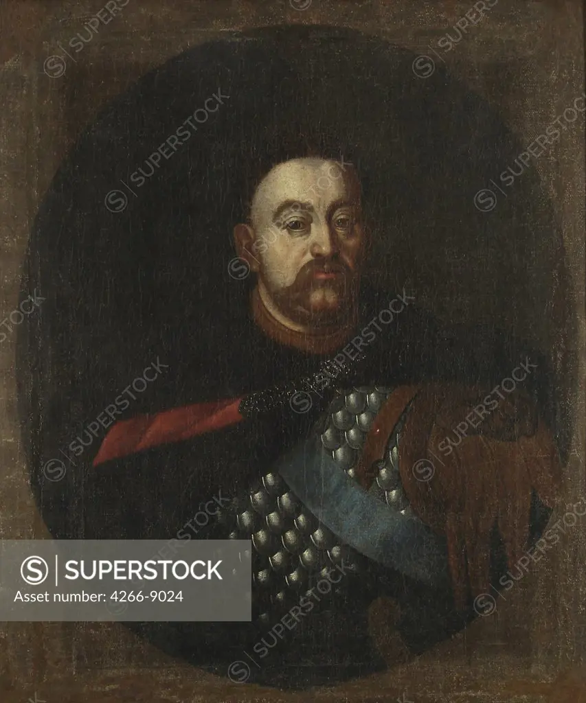 Portrait of Jan III Sobieski by anonymous artist, painting, Poland, Sanok, Historical Museum,