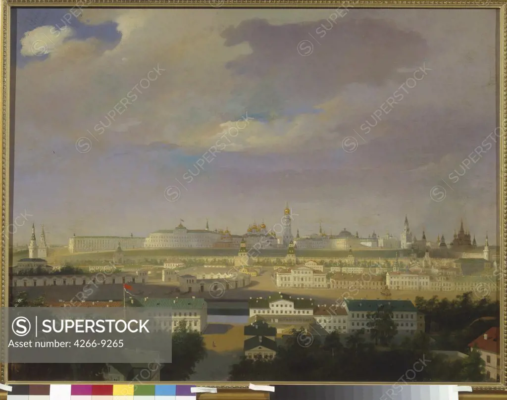 View of Moscow by anonymous artist, painting, Russia, Moscow, State History Museum