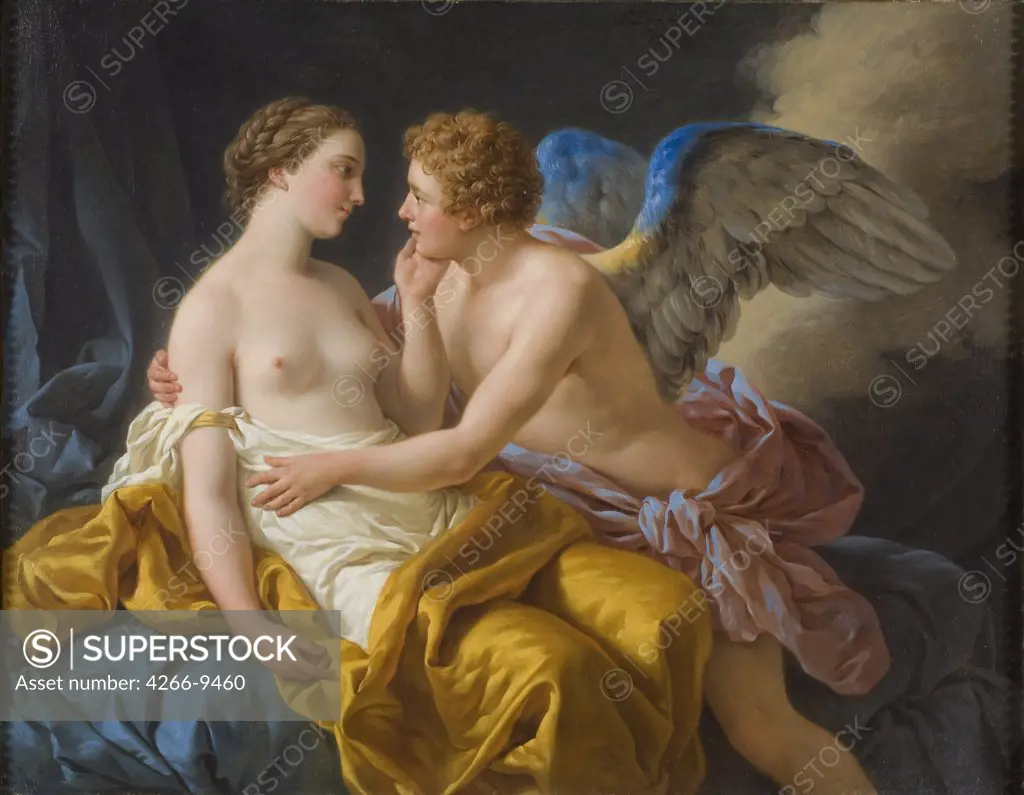 Cupid and Psyche by anonymous artist, painting, Sweden, Stockholm, Nationalmuseum