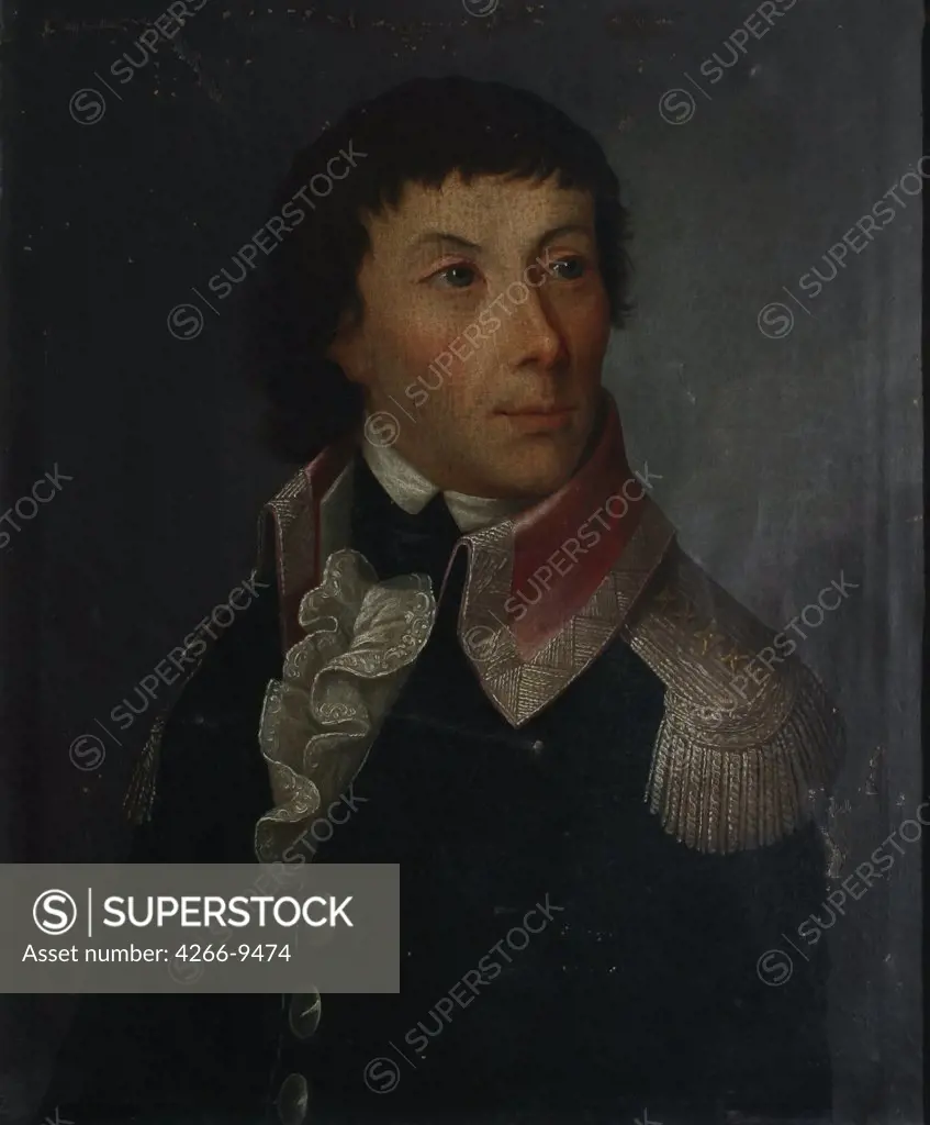 Portrait of Tadeusz Kosciuszko by anonymous artist, painting, Lithuania, National Museum of Lithuania