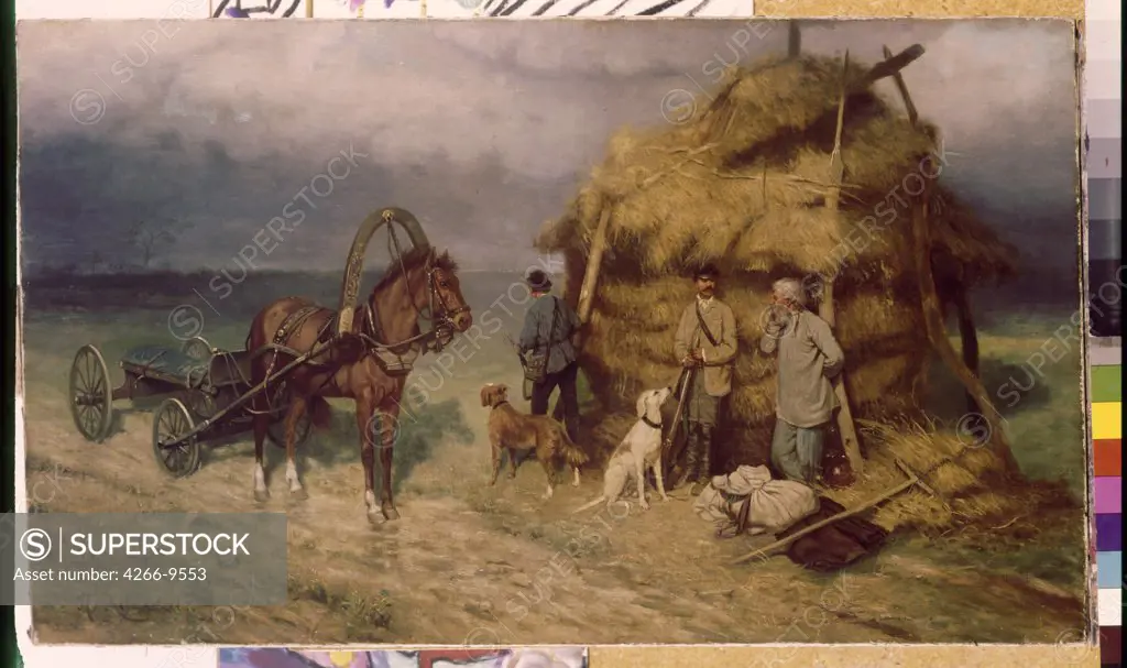 Harvest time by anonymous artist, painting, Russia, Tomsk, State Art Museum,