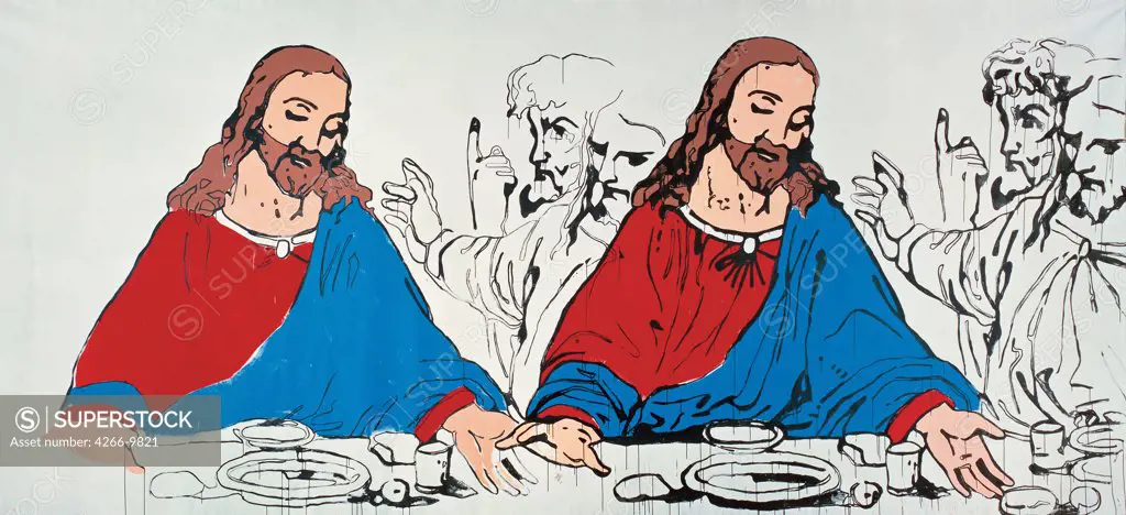 Private Collection Warhol, Andy (1928-1987) The Last Supper 305x671 Bible 18959 Silkscreen ink on synthetic polymer paint on canvas Pop-Art