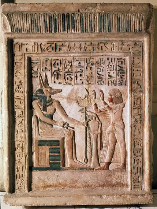 Ancient Egypt art , limestone, 14th century BC, Russia, St. Petersburg, State Hermitage, 95x71