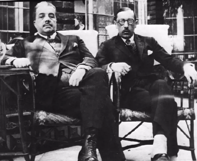 Sergei Diaghilev and Igor Stravinsky, Anonymous  