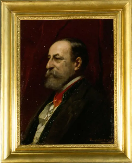 Portrait of the composer Camille Saint-Saëns (1835-1921), Benjamin-Constant, Jean-Joseph (1845-1902)