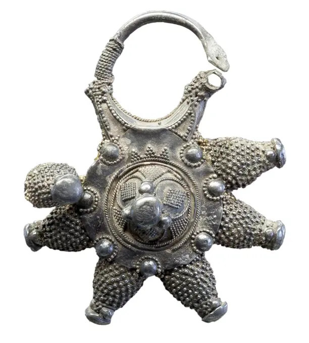 Silver pendant (Kolt) from Old Ryazan, Ancient Russian Art  