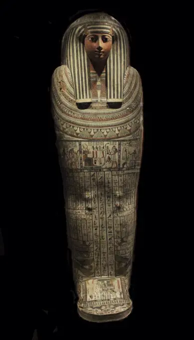 The wooden coffin of Pensenhor, Ancient Egypt  