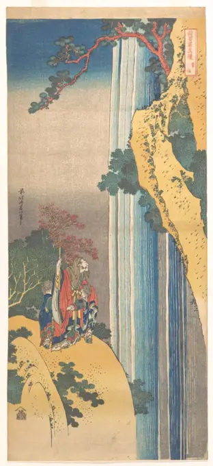 Ri Haku. From the series Mirrors of Japanese and Chinese Poems (Shiika shashin kyo), Hokusai, Katsushika (1760-1849)