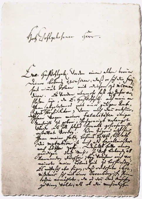 Letter to his friend, Georg Erdmann from 28.10.1730, Bach, Johann Sebastian (1685-1750)