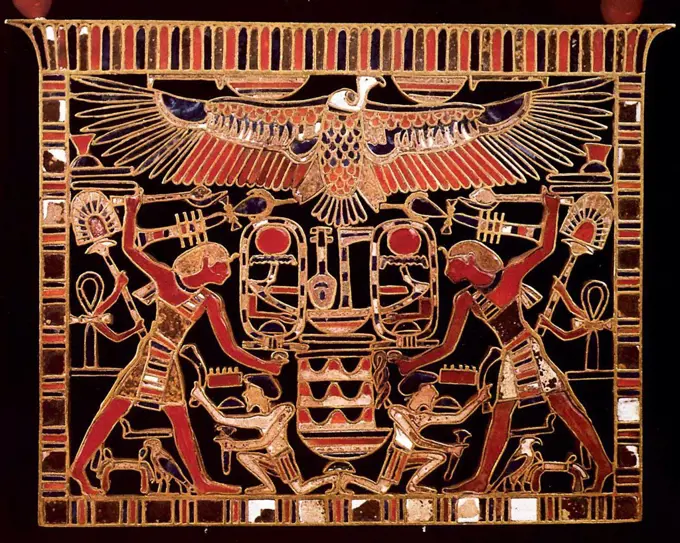 Fashion accessories, Gold, carnelian, lazurite, circa 1840 BC, Egypt, Cairo, The Egyptian Museum, 7, 9x10, 5