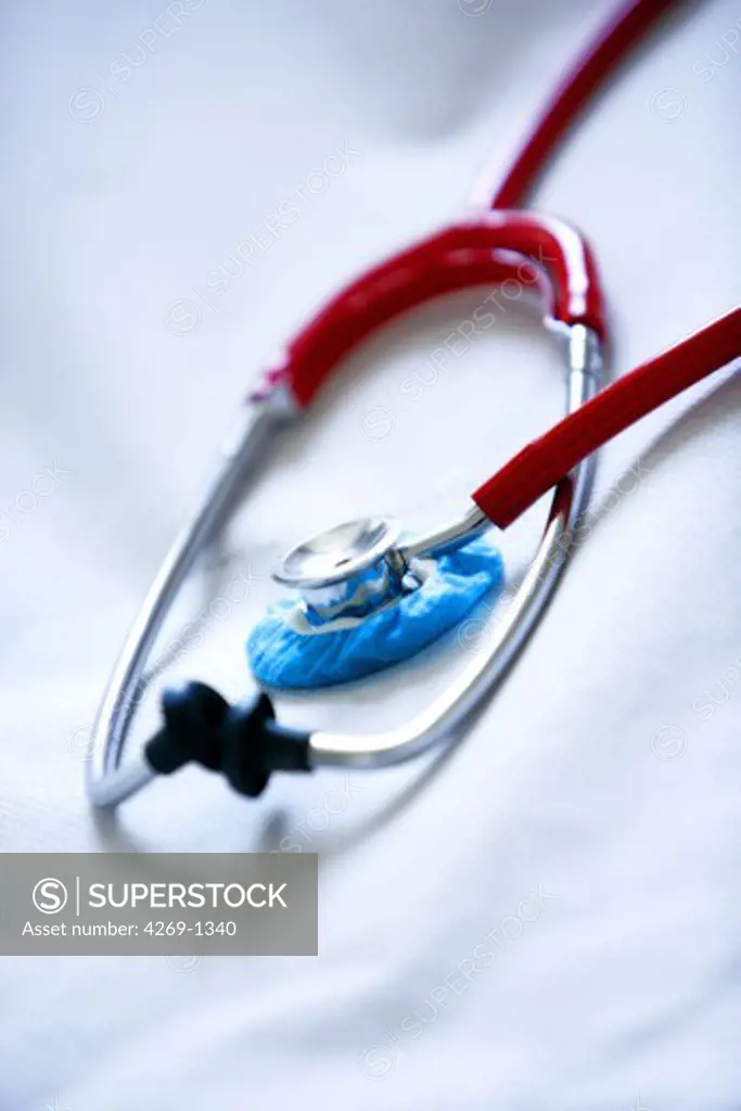 Still life of a stethoscope.