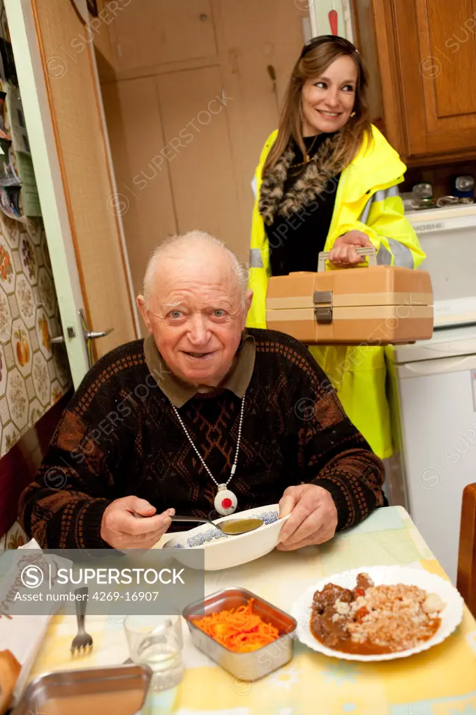 Food catering at home for elderly persons.