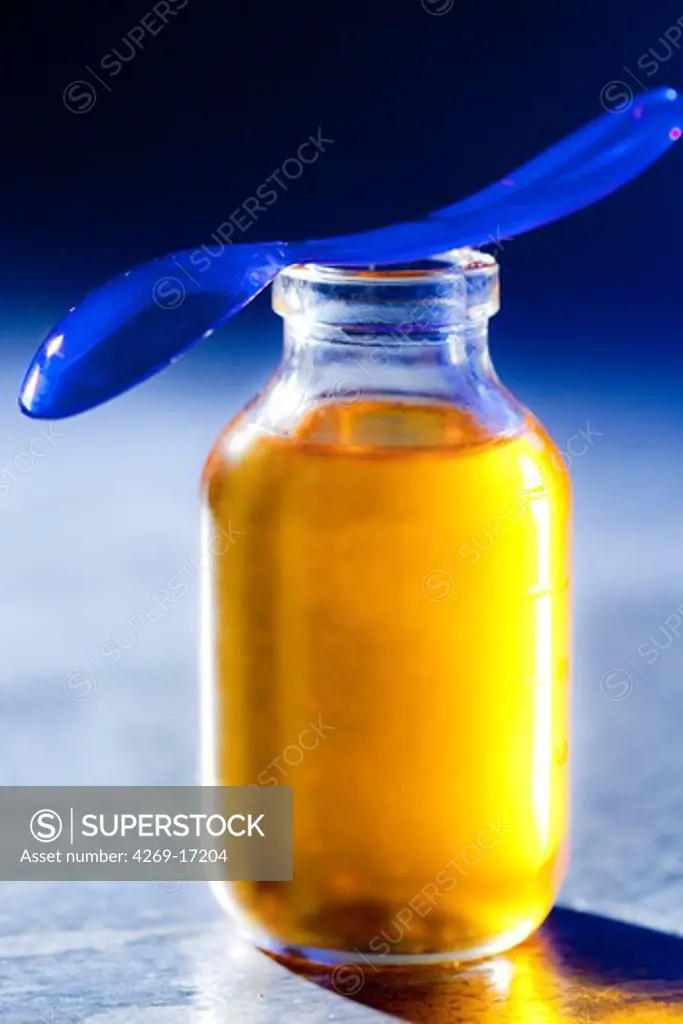 Oil bottle.