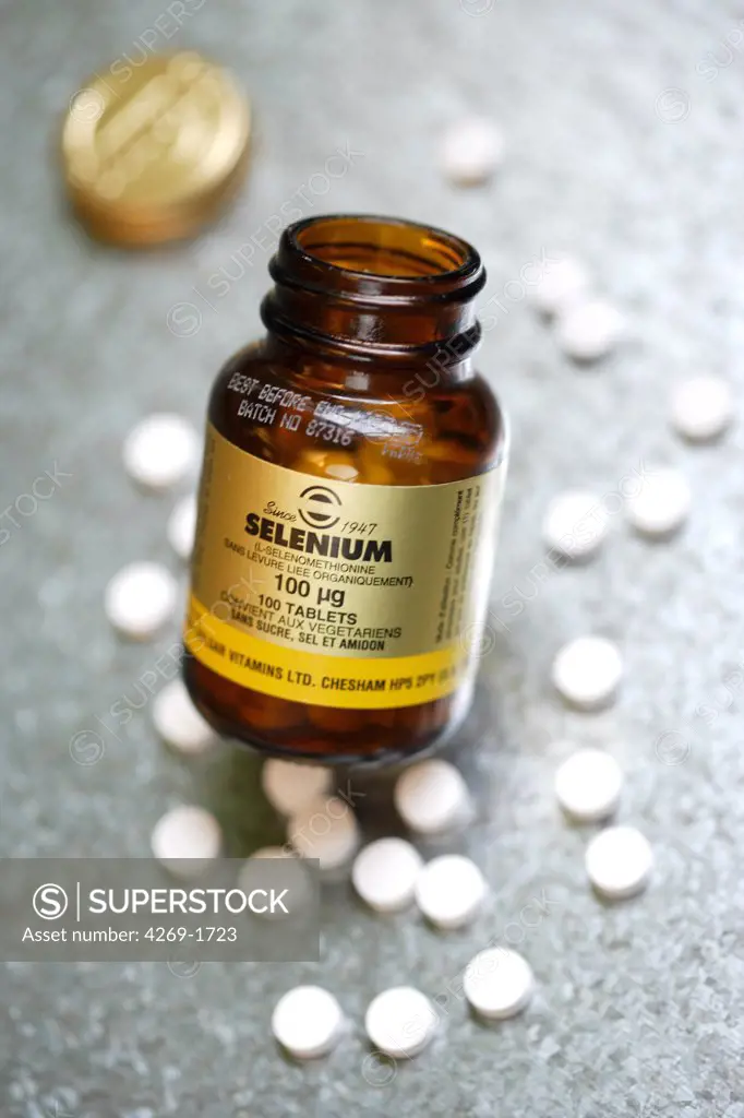 Selenium, a mineral needed in tiny amounts which reduces the risk of heart diseaseand has antioxydant properties.