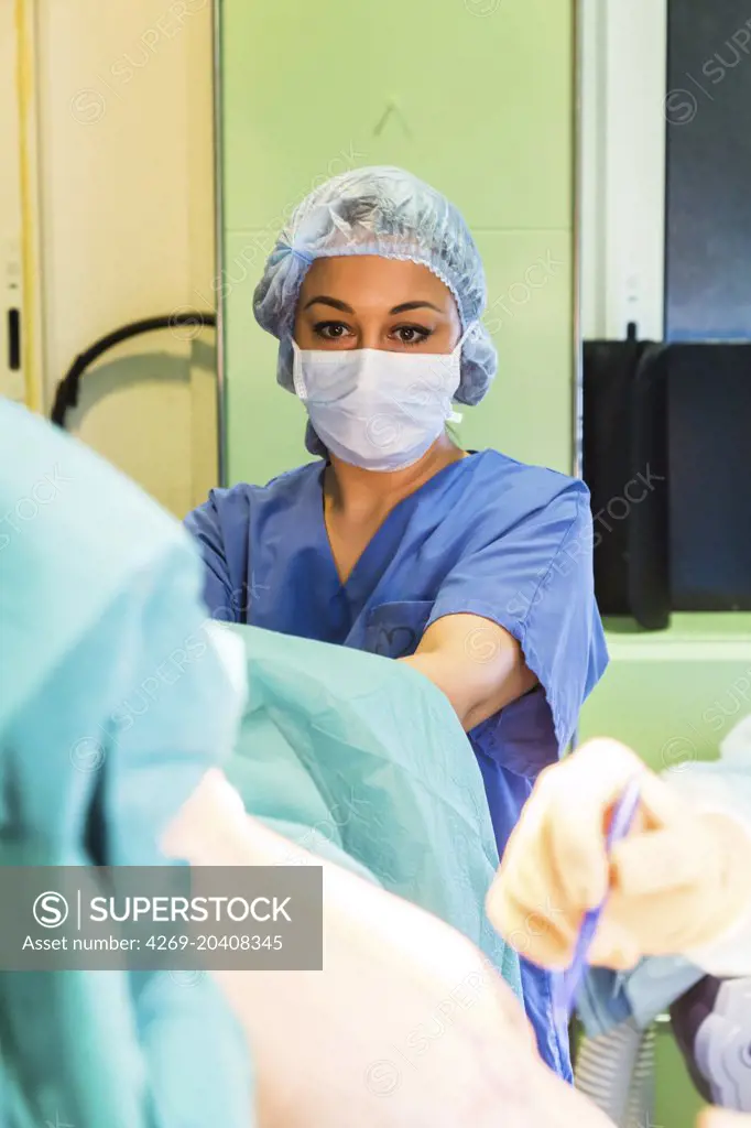 Nurse in an operating room.