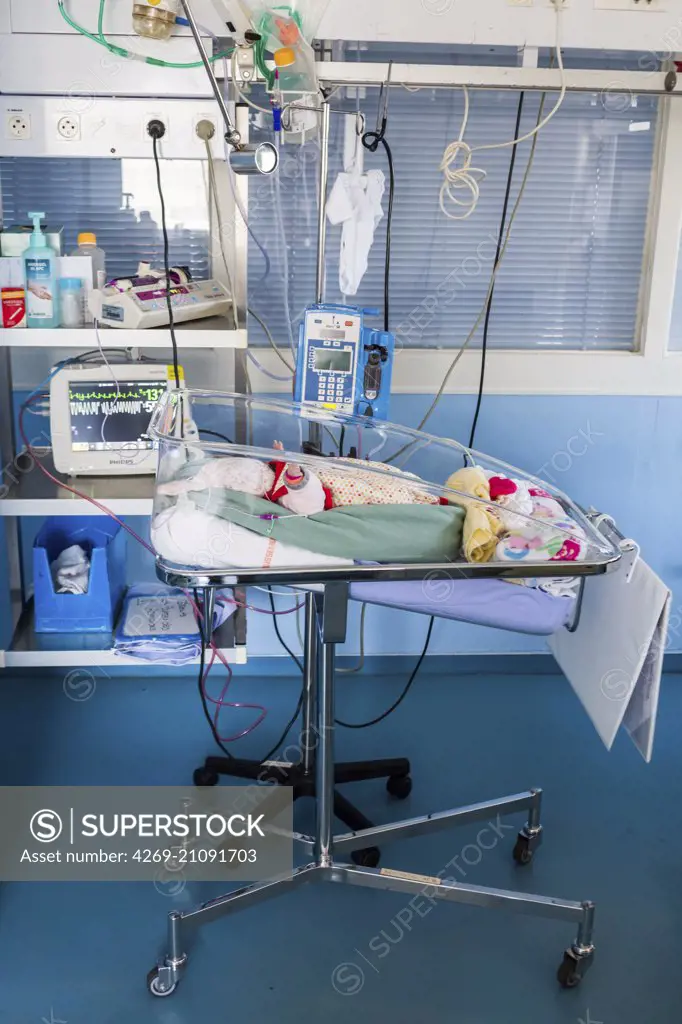 Premature newborn baby . QK7A0018 BURGER/PHANIE Hospital