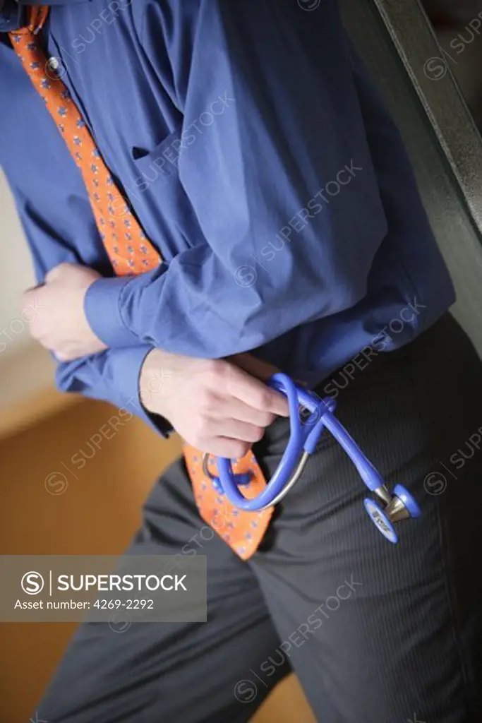 Doctor with a stethoscope.