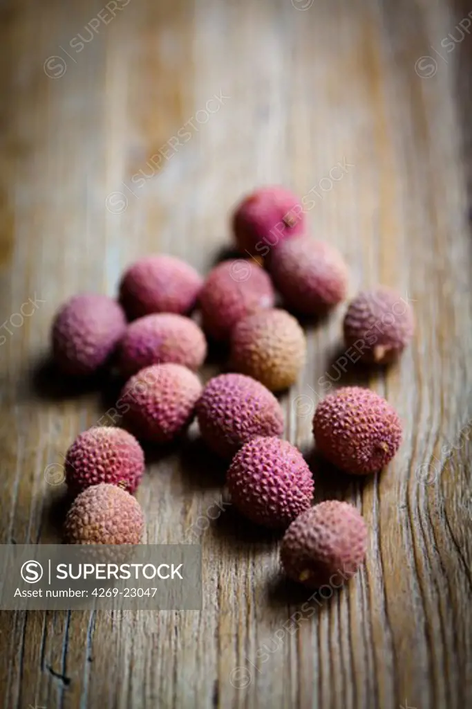 Lychee fruits.