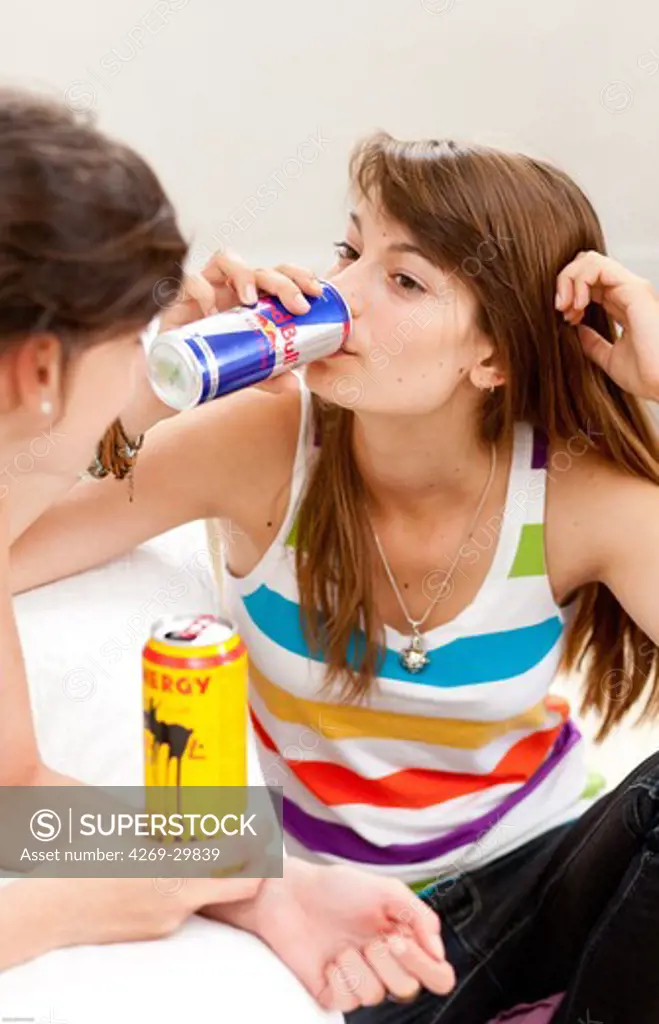 Red Bull® : taurine and cafeine-based energy drink.