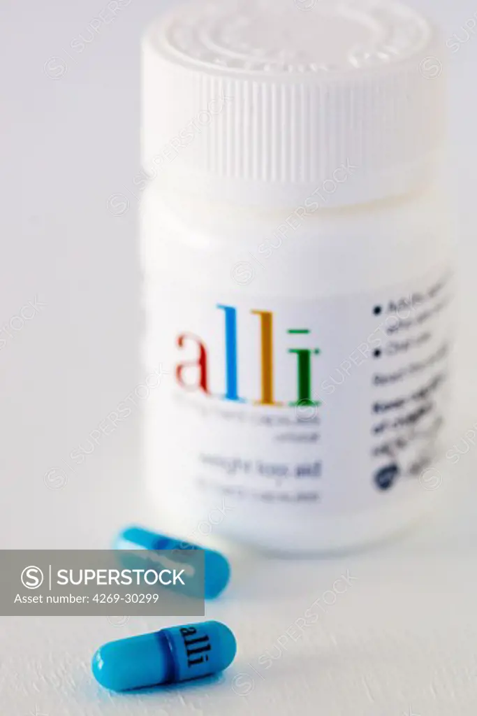 Alli is a half-dose version of the diet drug Xenical (Orlistat) produced by GlaxoSmithKline (GSK). First anti-obesity drug, available in pharmacy without prescription in France from May 6 2009.