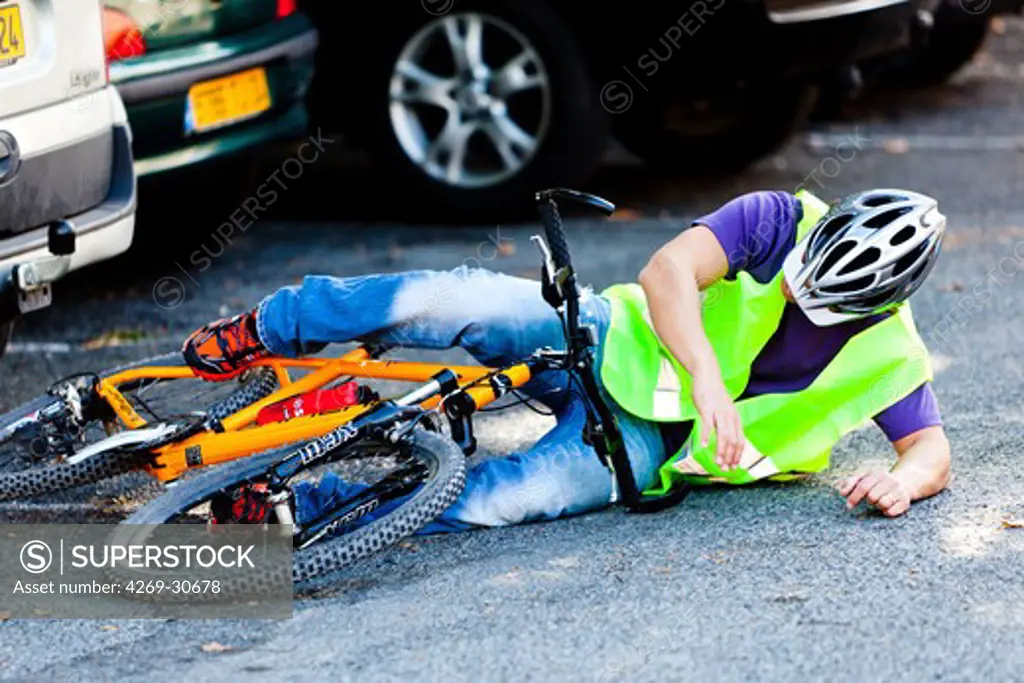 Man. Bike accident.