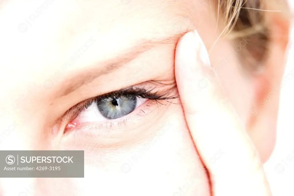 Close up of woman's eye.