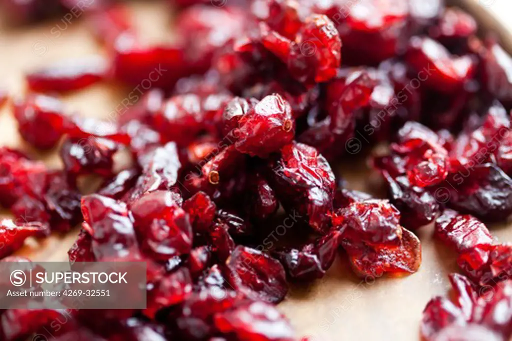 Dried cranberries for cystitis prevention.