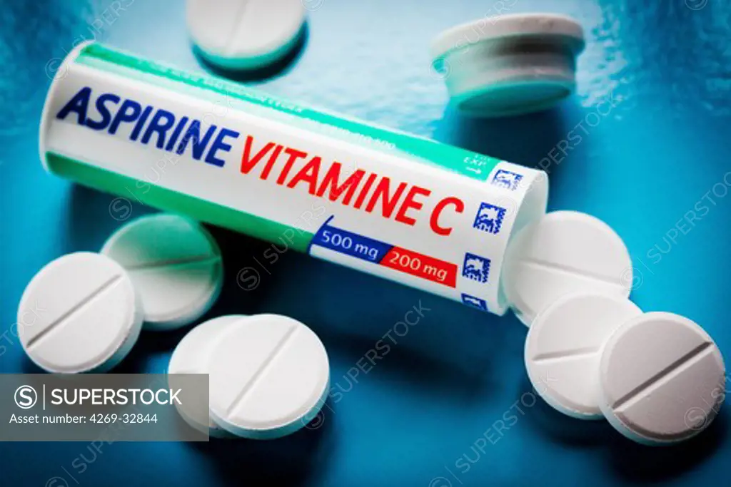 Aspirin with vitamin C.