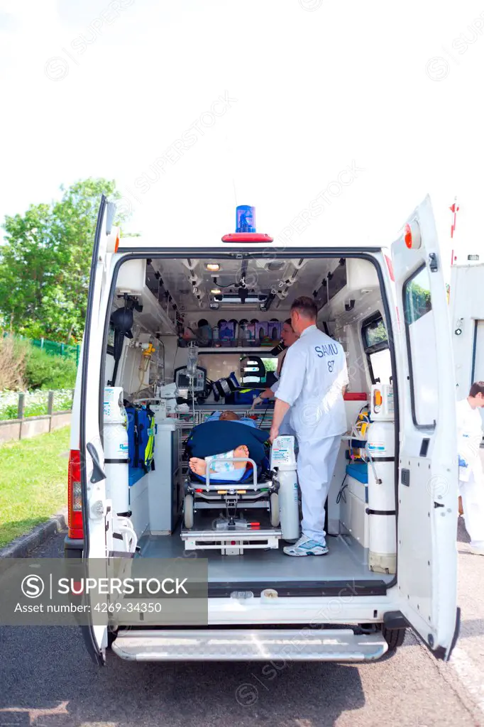 Emergency Medical Services. Limoges, France.