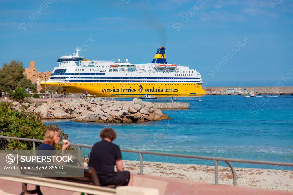 Cruise ferry from Corsica ferries Sardinia ferries ® company, in Corsica