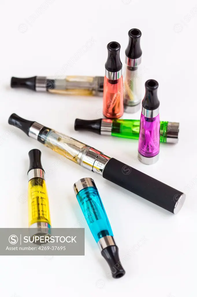 Electronic cigarette and cartridges.