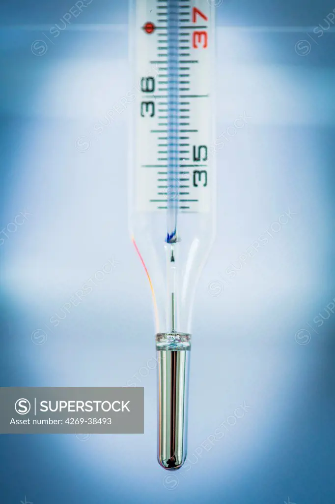Clinical mercury thermometer.