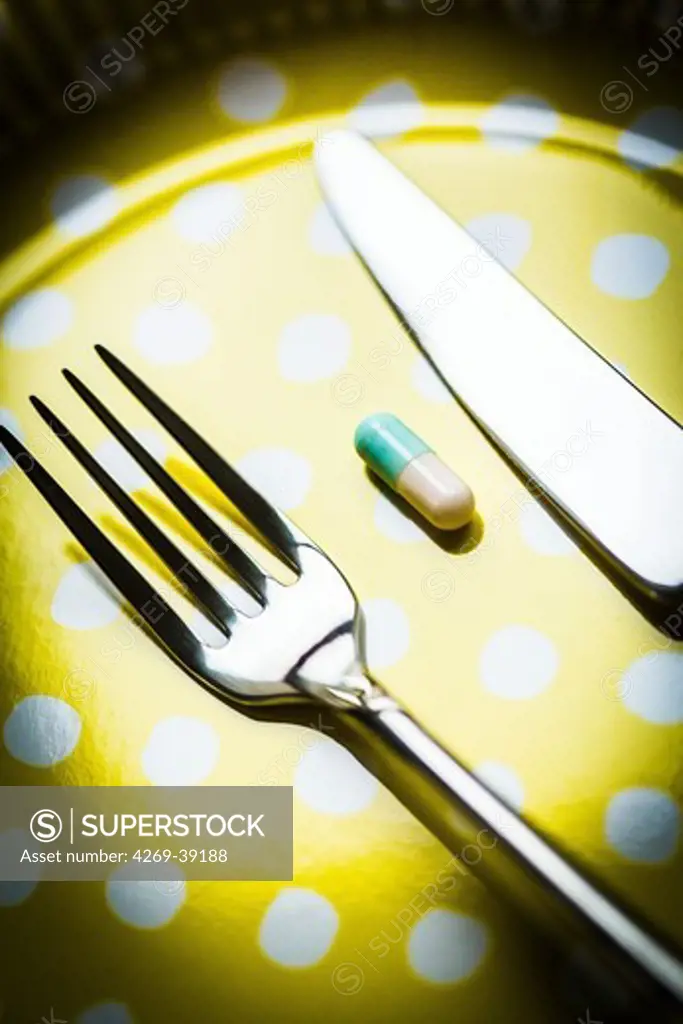 Dietary supplement, conceptual image.