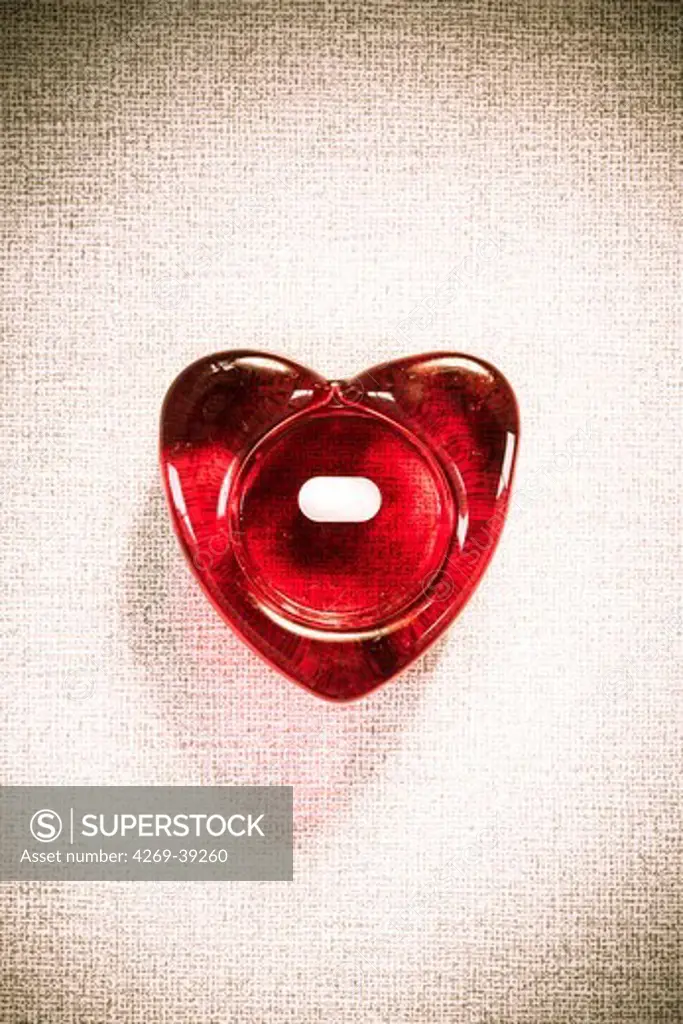 Heart drug, conceptual image.