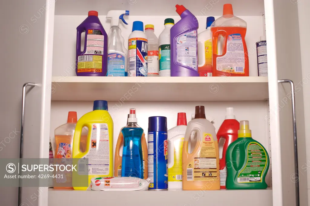 Cleaning products.