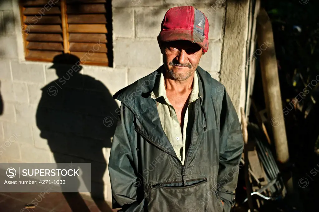 Nicaragua, Dipilto, Portrait of farmer in town of the mountainous Nueva Segovia