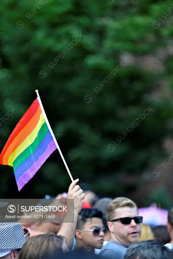 USA, New York, New York City,  Celebrating Queens Gay Pride 2013 (Jackson Heights Gay Pride 2013)