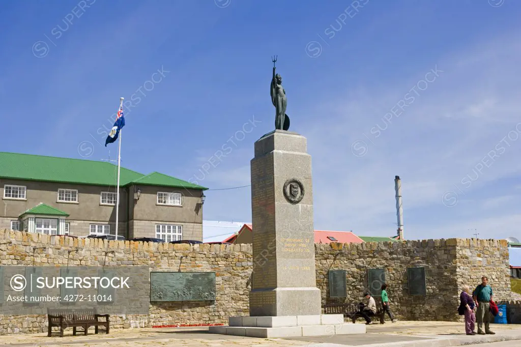 The Falkland's  1982 Liberation Memorial in Port Stanley