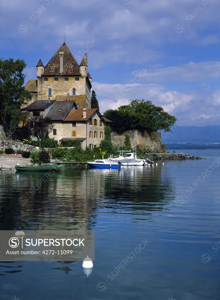 Yvoire Castle on the banks of Lake Geneva