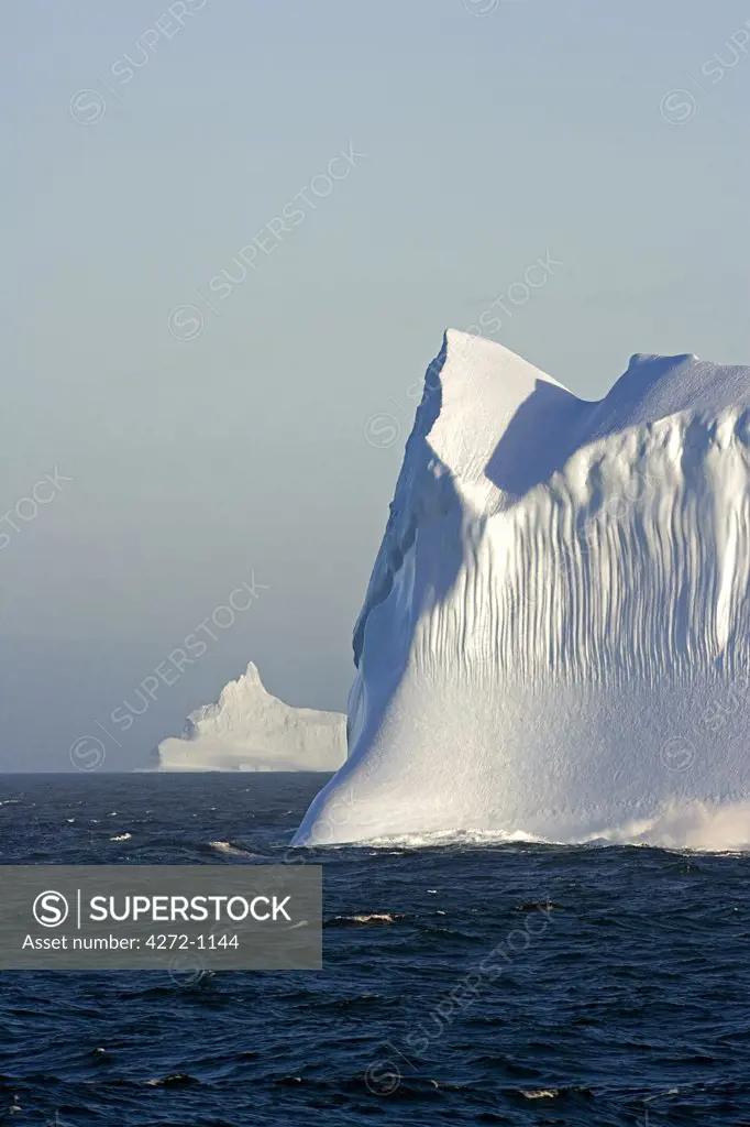 Antarctica, Antarctic Peninsula, Antarctic Sound. Icebergs in the Antarctic Sound on the Antarctic Peninsula.