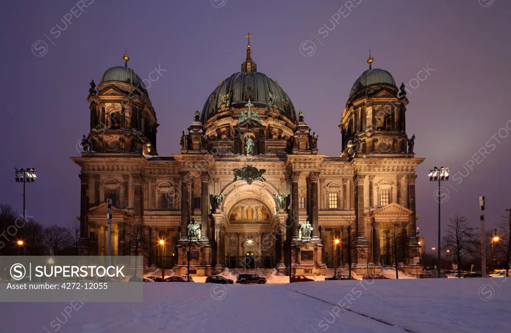 Berlin Cathedral in Winter. Germany