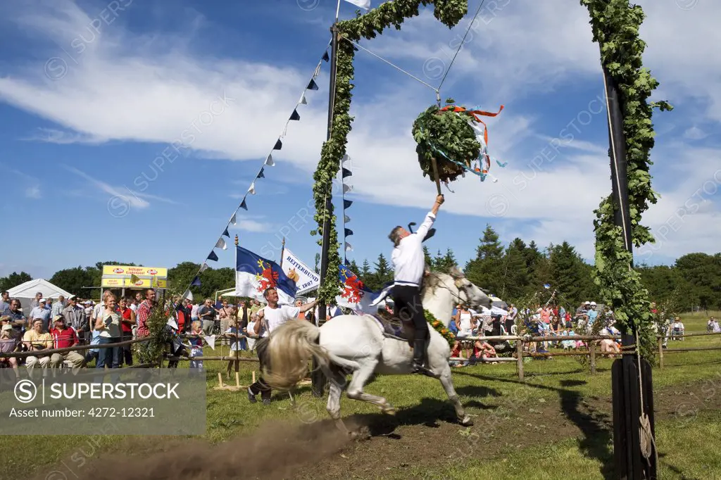 Traditional horse riding festival Wieck, Darss, Mecklenburg-Western Pomerania, Germany