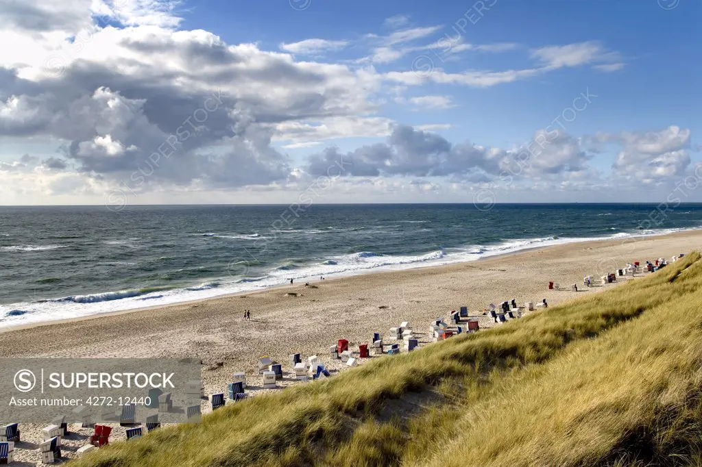 Beach, Wenningstedt, Sylt Island, North Frisian Islands, Schleswig Holstein, Germany
