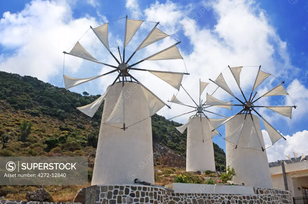 Windmills, Lassithi Plateau, Crete, Greece
