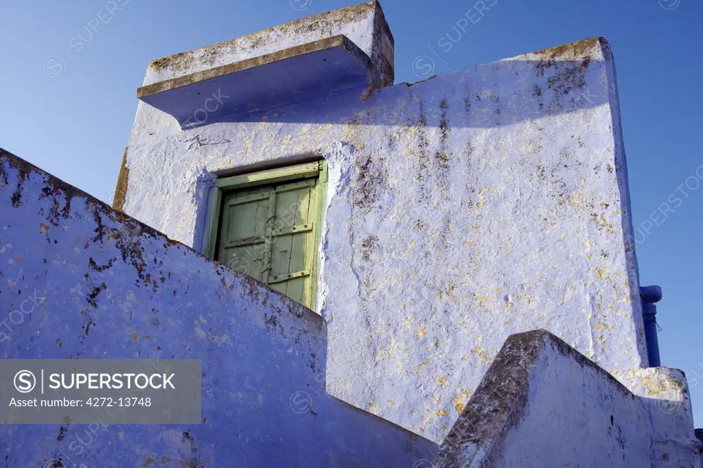 India, Rajasthan, Pushkar.  Priest's accommodation behind the Savitri Temple, the temple dedicated to Lord Brahma's first wife, Goddess Savitri.