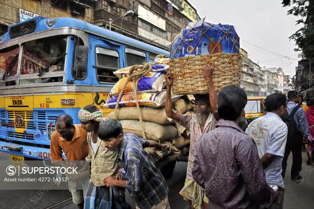 Traffic jam in Kolkata (Calcutta), India