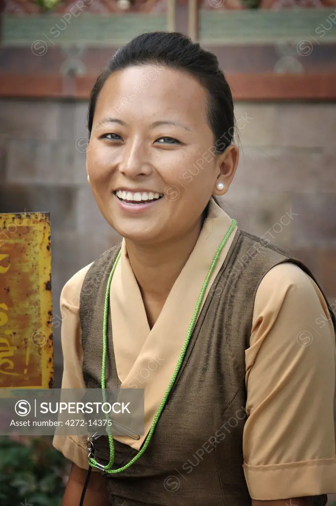 Bhutanese woman in Bodhgaya. India