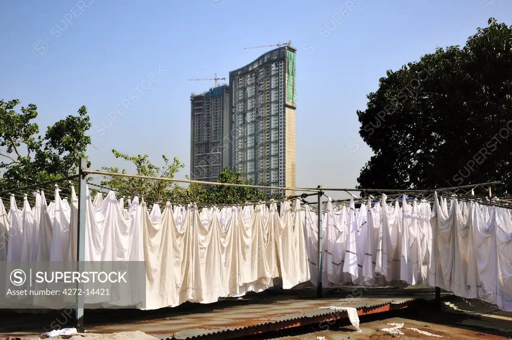 Dhobi Ghats of Mumbai (Bombay),where indians made the laundry. India