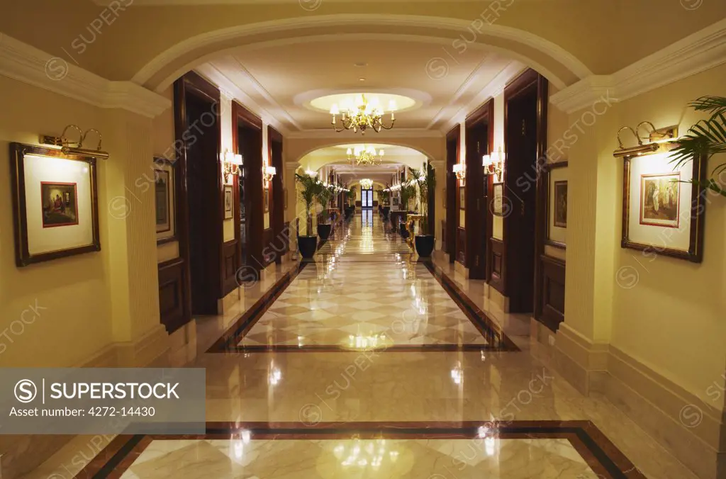 Interior of Imperial Hotel, Delhi, India