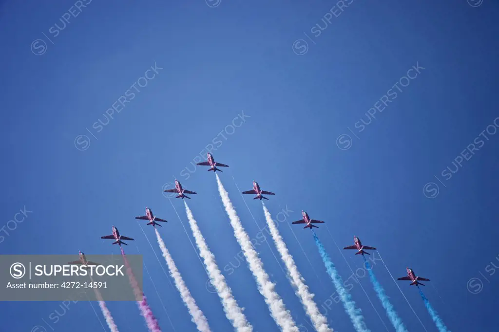 Ireland, Galway, Salt Hill, The Royal Air Force Red Arrows Aerobatic Display Team